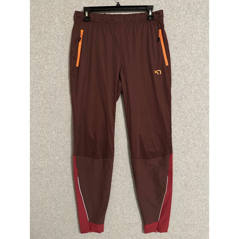 Kari Traa Womens Medium Burgundy Red Colorblock Active Hiking Running Pants